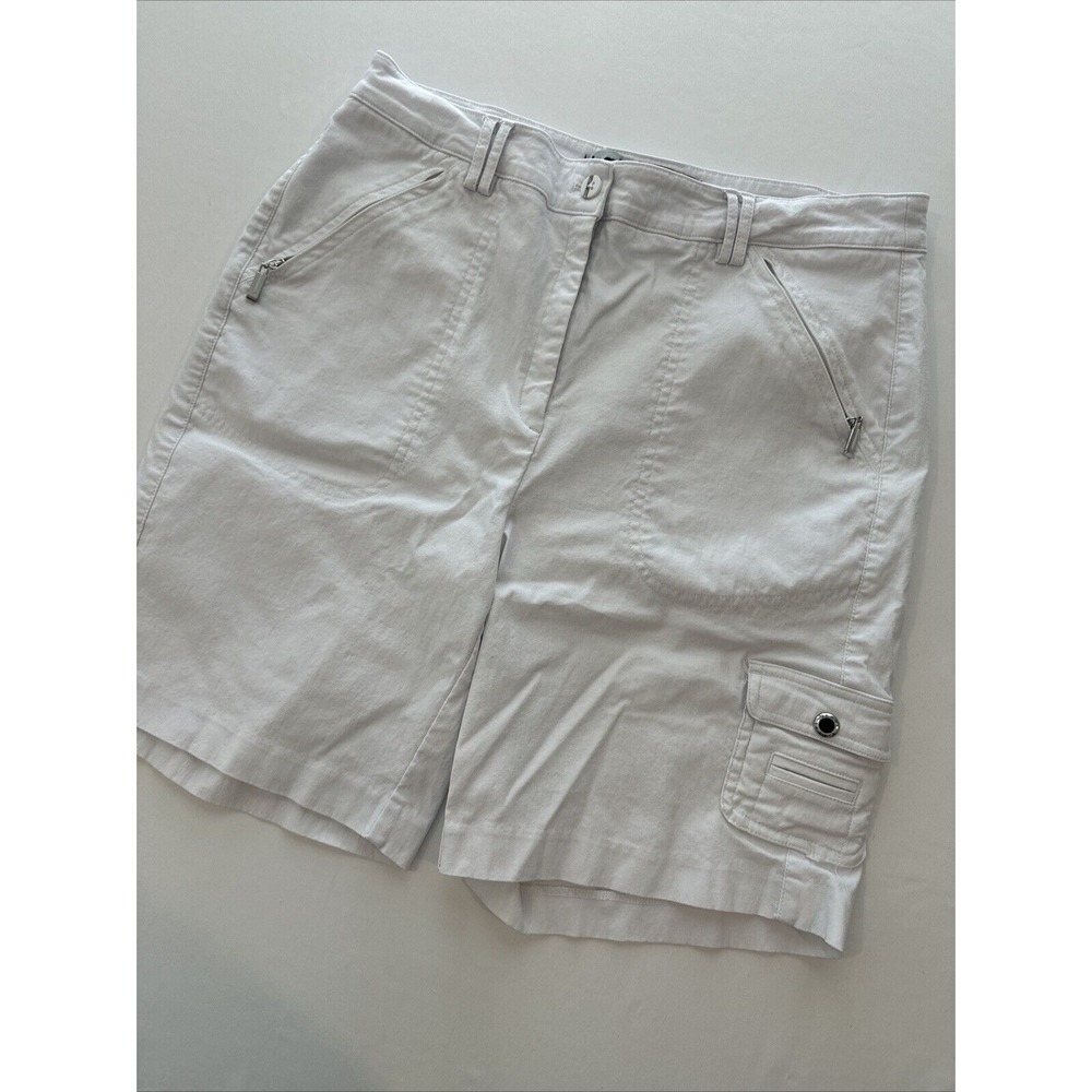jamie sadock Women's Zip Pocket Shorts Size 6 White DJ